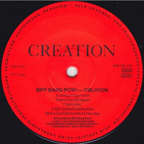 Biff Bang Pow! - Oblivion