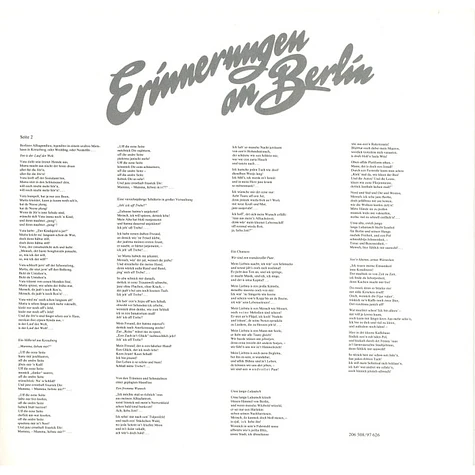 Doris Bierett - Erinnerungen An Berlin