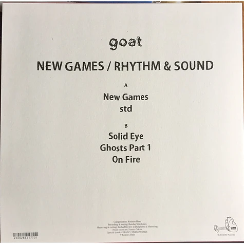 Goat - New Games / Rhythm & Sound