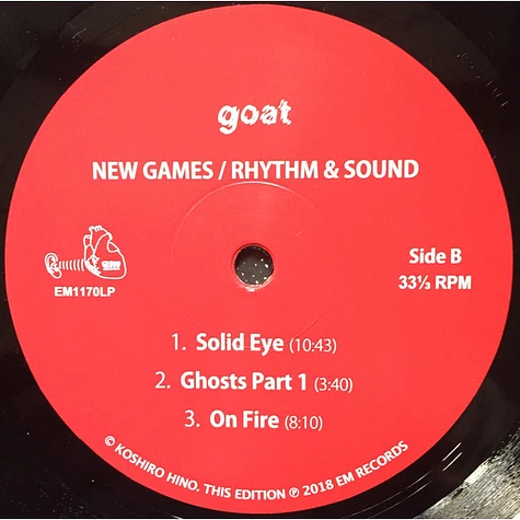 Goat - New Games / Rhythm & Sound