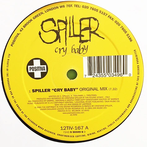 Spiller - Cry Baby