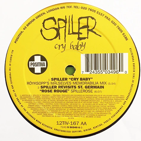 Spiller - Cry Baby