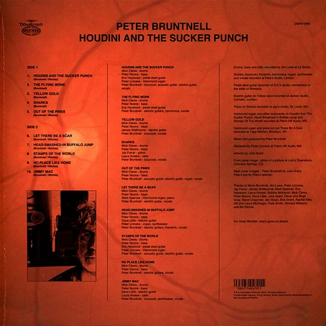 Peter Bruntnell - Houdini And The Sucker Punch Vinyl Edition