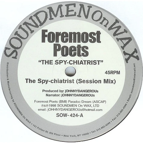 Foremost Poets - The Spy-Chiatrist