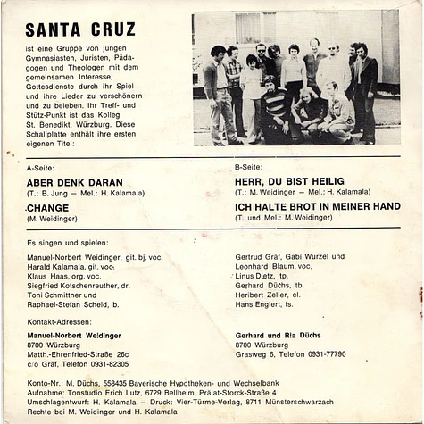 Santa Cruz - Aber Denk Daran