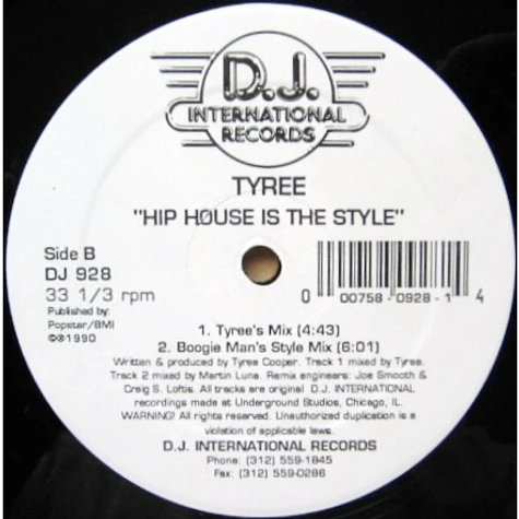 Tyree Cooper - Hip House Is The Style