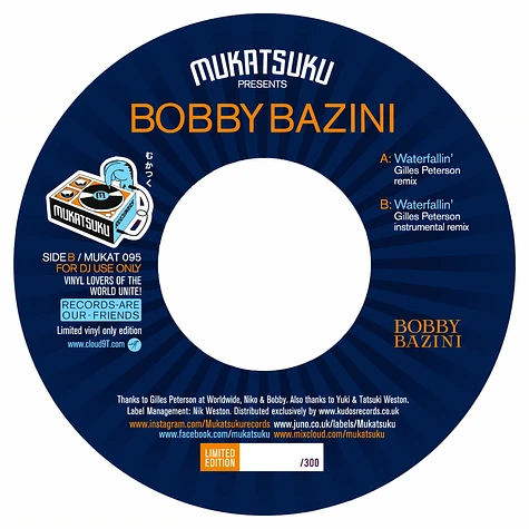 Bobby Bazini - Waterfallin' (Gilles Peterson Remix)