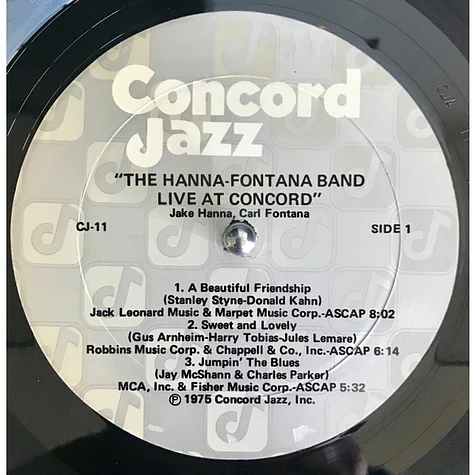 The Hanna-Fontana Band Featuring Jake Hanna And Carl Fontana - Live At Concord