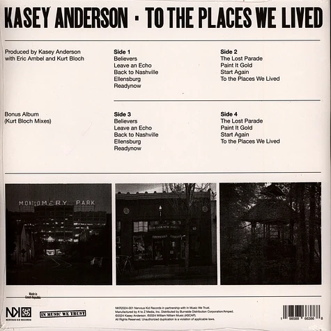 Kasey Anderson - To The Places We Lived