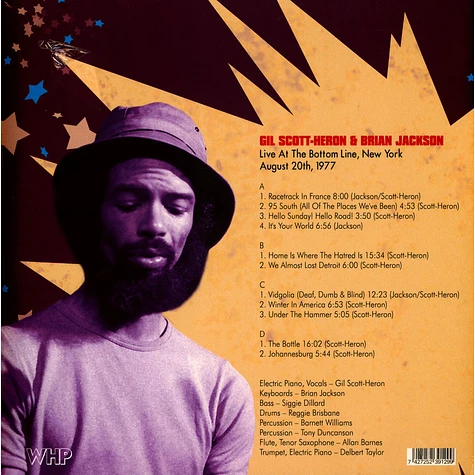 Gil Scott-Heron / Brian Jackson - Live At The Bottom Line New York 1977