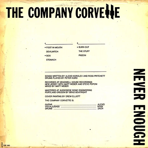 Company Corvette - Never Enough