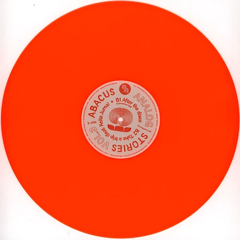 Abacus - Analog Stories Volume 3 Orange Vinyl Edtion