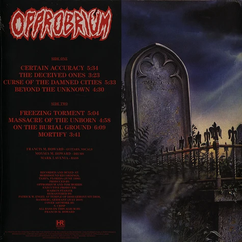 Opprobrium - Beyond The Unknown Black Vinyl Edition