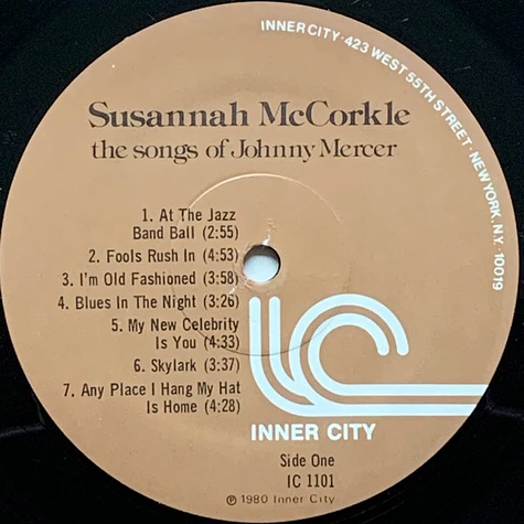 Susannah McCorkle - The Songs Of Johnny Mercer