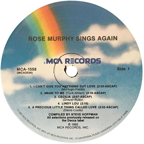 Rose Murphy - Sings Again