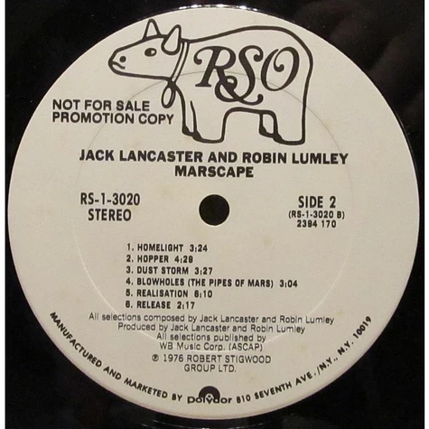 Jack Lancaster And Robin Lumley - Marscape