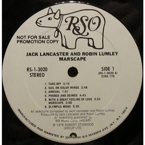 Jack Lancaster And Robin Lumley - Marscape