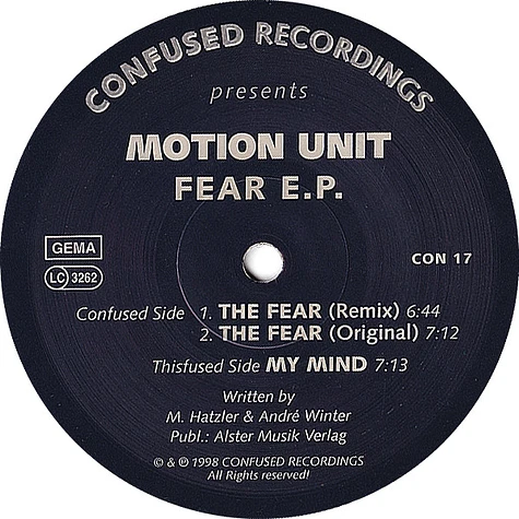 Motion Unit - Fear EP