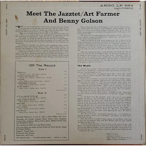 Art Farmer - Benny Golson - Meet The Jazztet