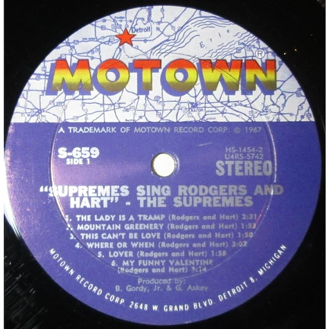 The Supremes - The Supremes Sing Rodgers & Hart