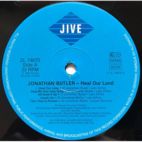 Jonathan Butler - Heal Our Land