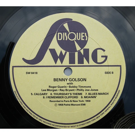 Benny Golson - Recorded In Paris & New York: 1958