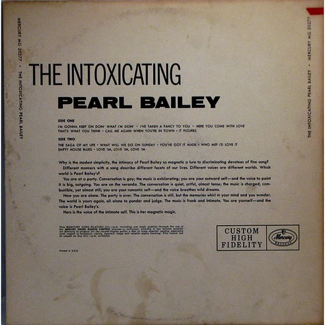 Pearl Bailey - The Intoxicating Pearl Bailey