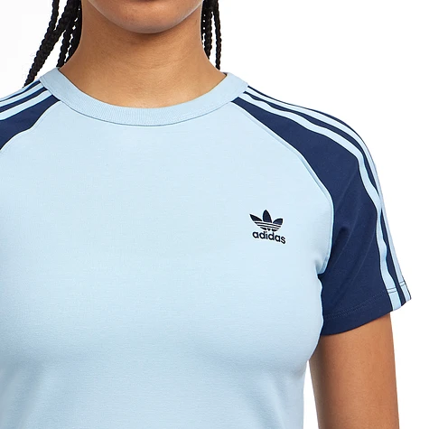 adidas - Adicolor 3 Stripe Raglan Slim T-Shirt