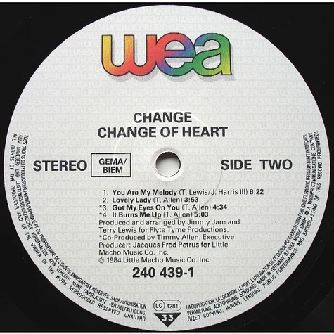 Change - Change Of Heart