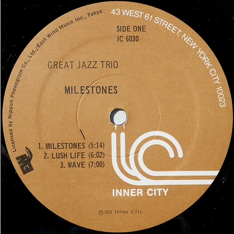 The Great Jazz Trio - Milestones