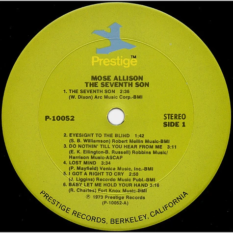 Mose Allison - Seventh Son