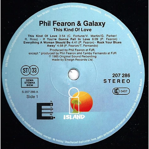 Phil Fearon & Galaxy - This Kind Of Love