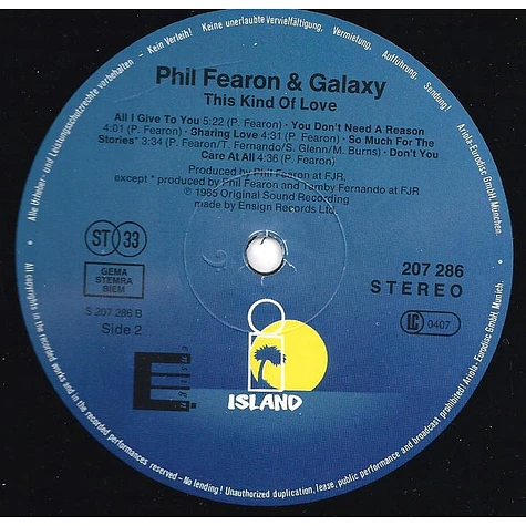 Phil Fearon & Galaxy - This Kind Of Love