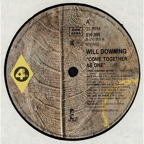 Will Downing - Come Together As One