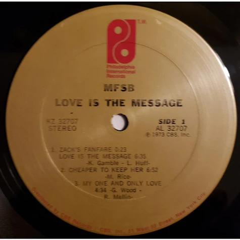 MFSB - Love Is The Message