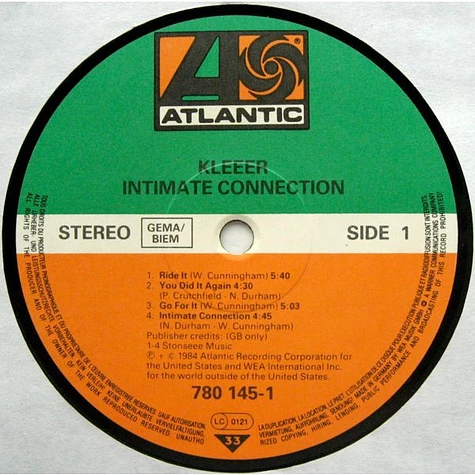 Kleeer - Intimate Connection