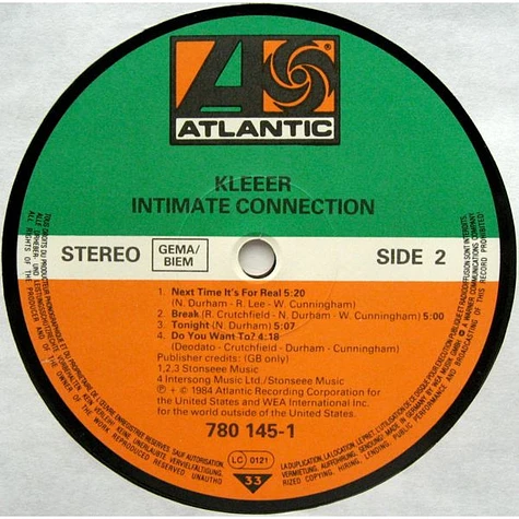 Kleeer - Intimate Connection