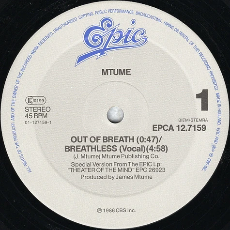 Mtume - Breathless