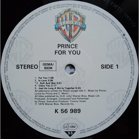 Prince - For You