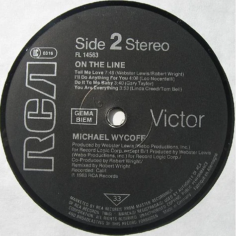 Michael Wycoff - On The Line