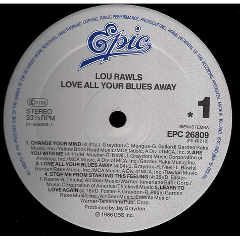 Lou Rawls - Love All Your Blues Away