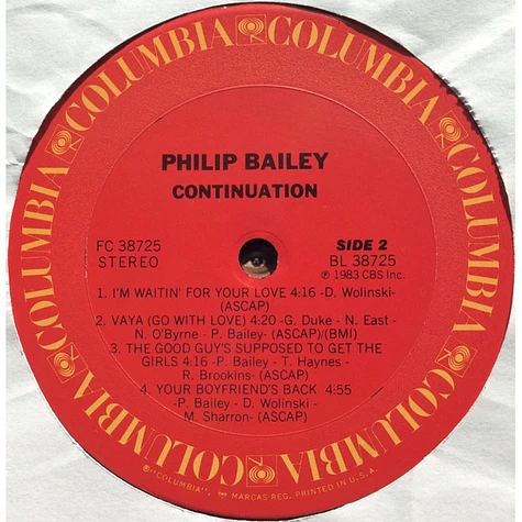 Philip Bailey - Continuation