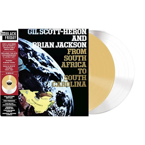 Gil Scott Heron & Brian Jackson - From South Africa To South Carolina - Black Friday Record Store Day 2024 Gold / White Vinyl Edition