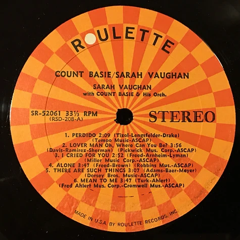 Count Basie / Sarah Vaughan - Count Basie / Sarah Vaughan