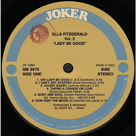 Ella Fitzgerald - Lady Be Good Vol/2