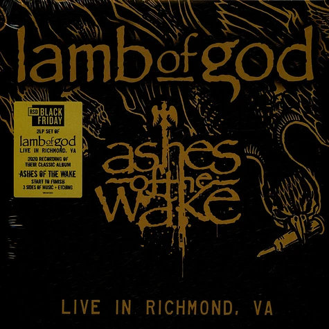 Lamb Of God - Ashes Of The Wake Live Black Friday Record Store Day 2024 Edition