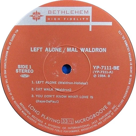 Mal Waldron - Left Alone