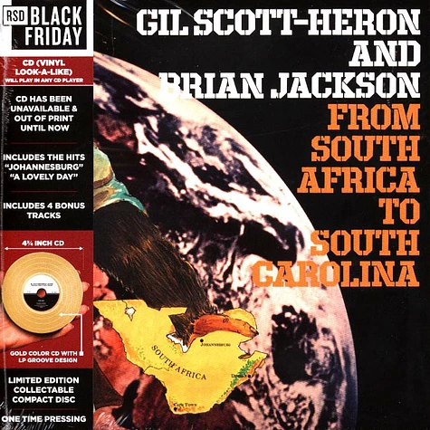 Gil Scott-Heron and Brian Jackson - From South Africa To South Carolina Black Friday Record Store Day 2024 Edition