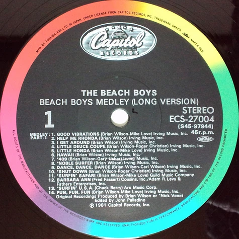 The Beach Boys - Beach Boys Medley (Long Version)