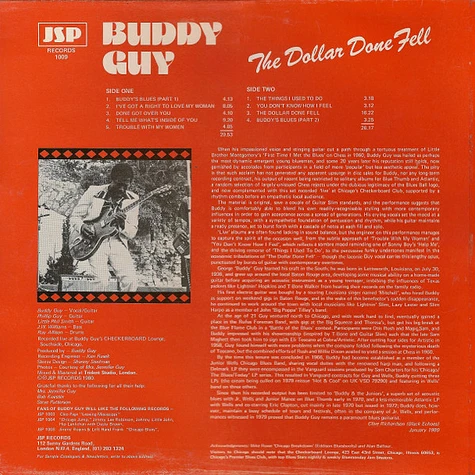 Buddy Guy - The Dollar Done Fell